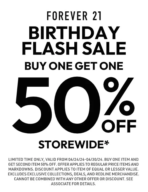 Forever 21 Birthday Flash Promo - Tempe Marketplace